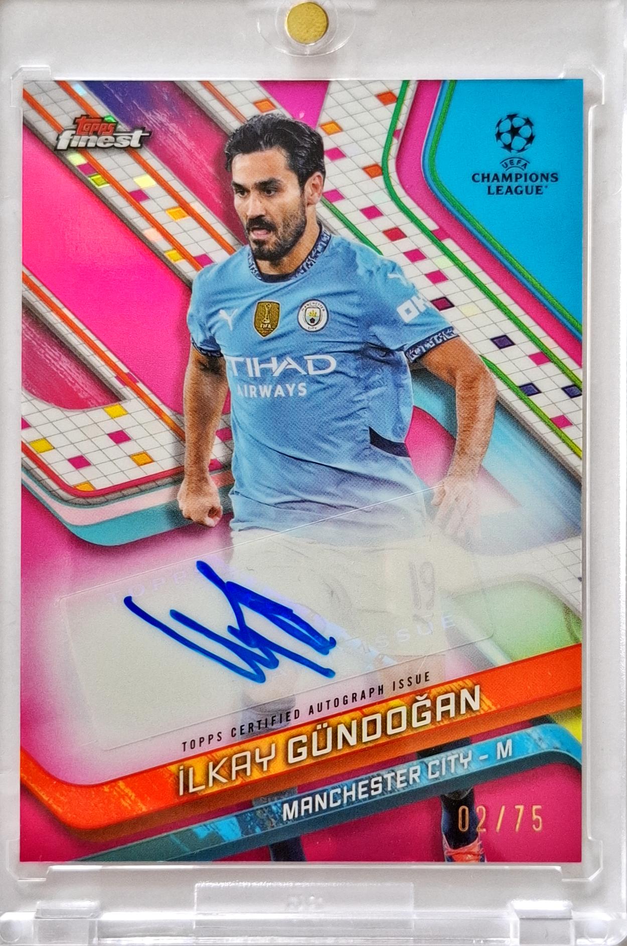 2024-25 Topps Finest UCC Auto Ilkay Gündogan /75