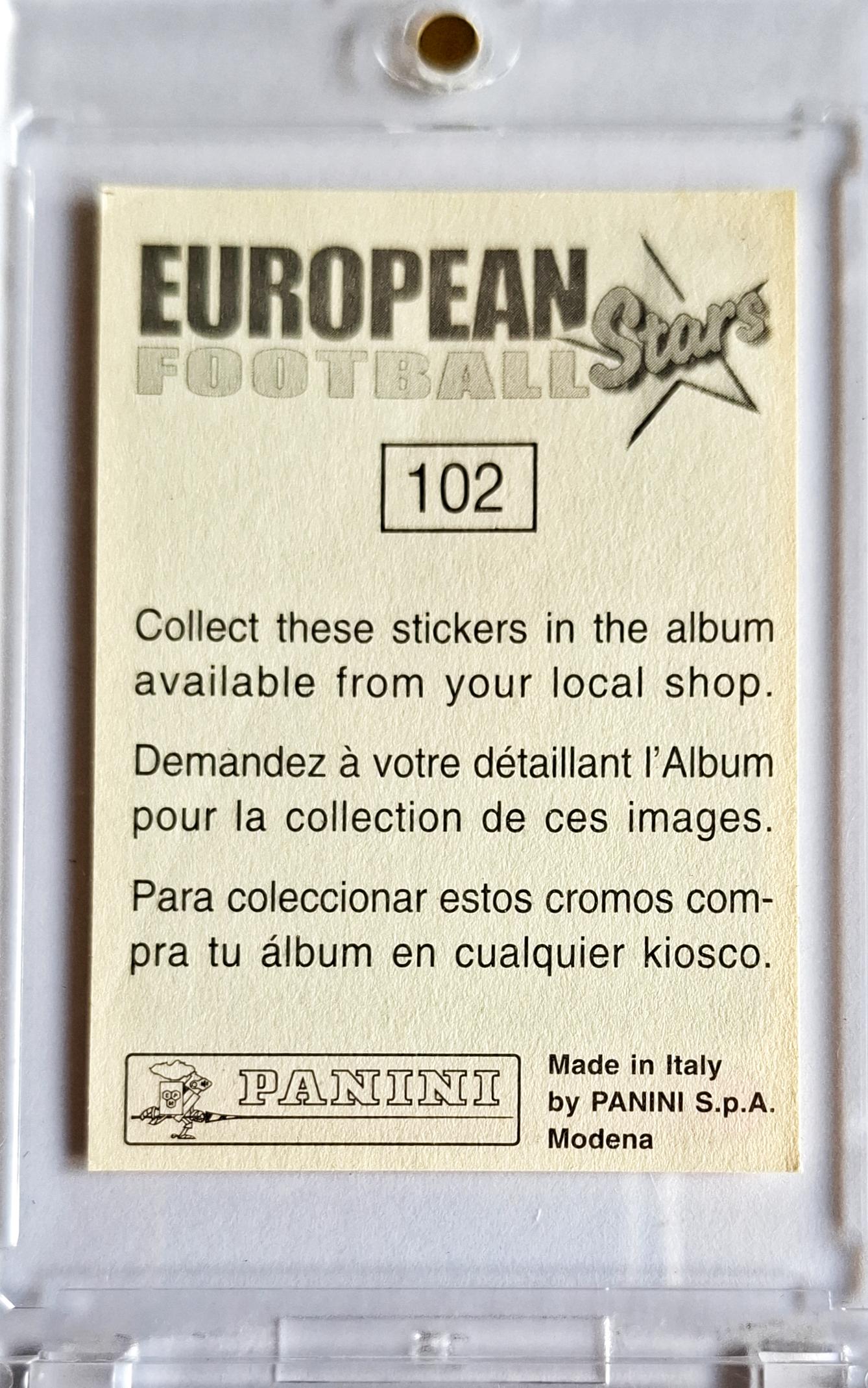 2000 Panini European Football Stars Sticker #102 Jürgen Klinsmann
