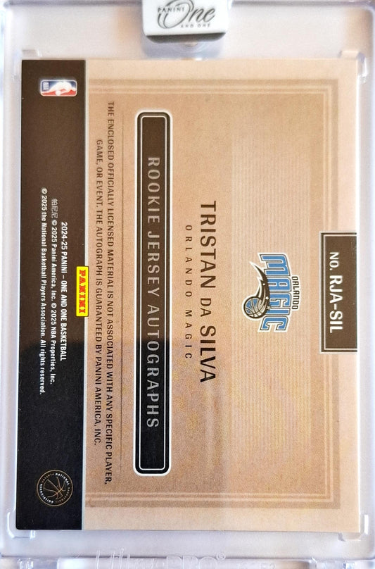 2024-25 Panini One And One Rookie Patch Autographs Tristan da Silva Auto RPA /99 Orlando Magic