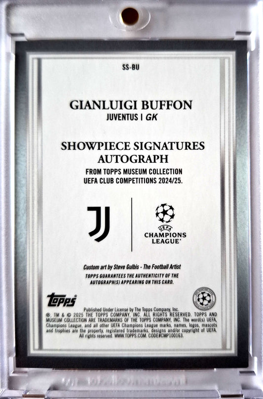 2024-25 Topps Museum UCC Showpiece Signatures Gianluigi Buffon Auto 31/50 Juventus Turin