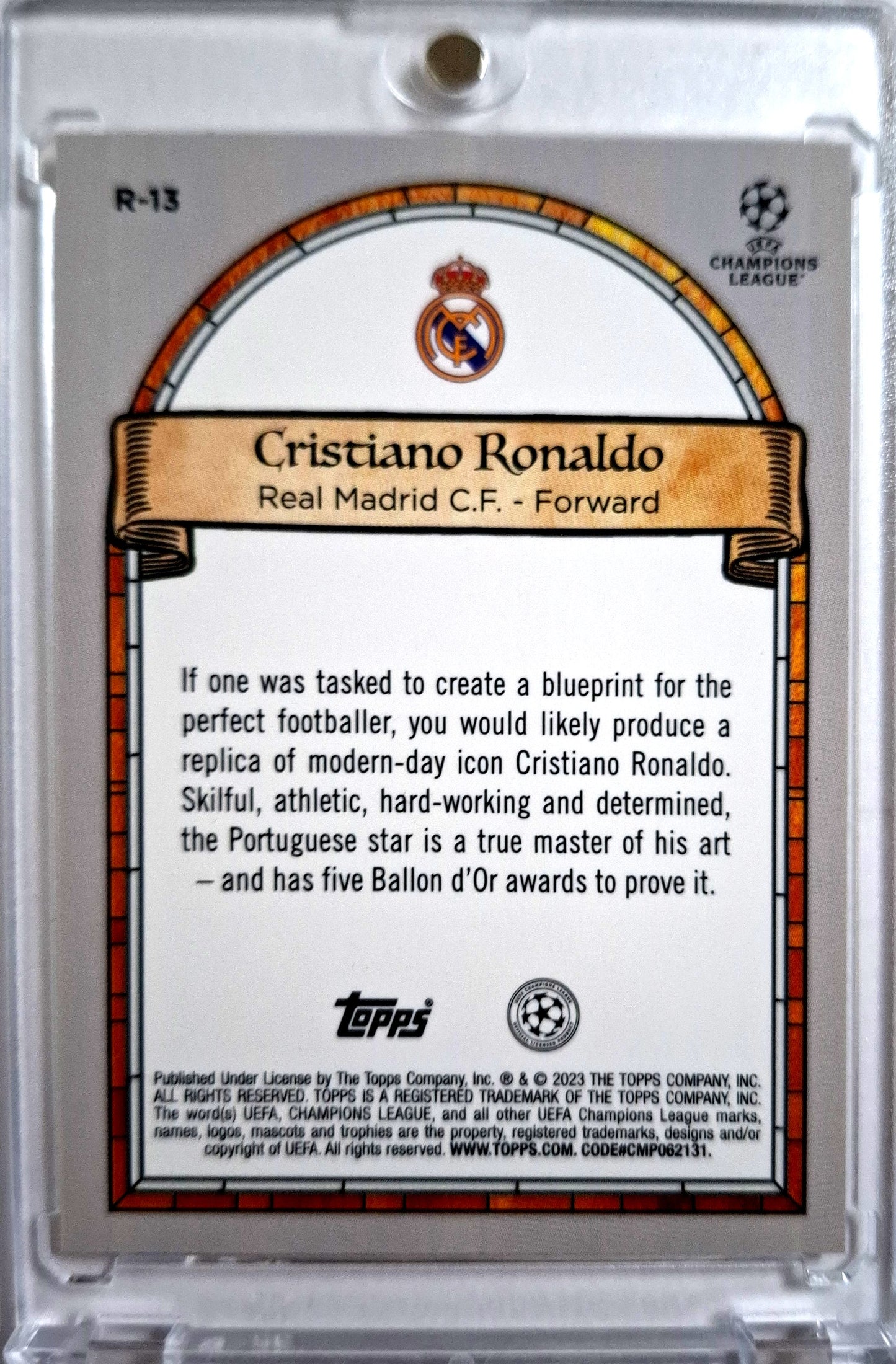2022-23 Topps Merlin UCC Renaissance Cristiano Ronaldo SSP Case Hit Real Madrid