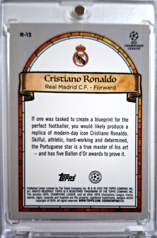 2022-23 Topps Merlin UCC Renaissance Cristiano Ronaldo SSP Case Hit Real Madrid