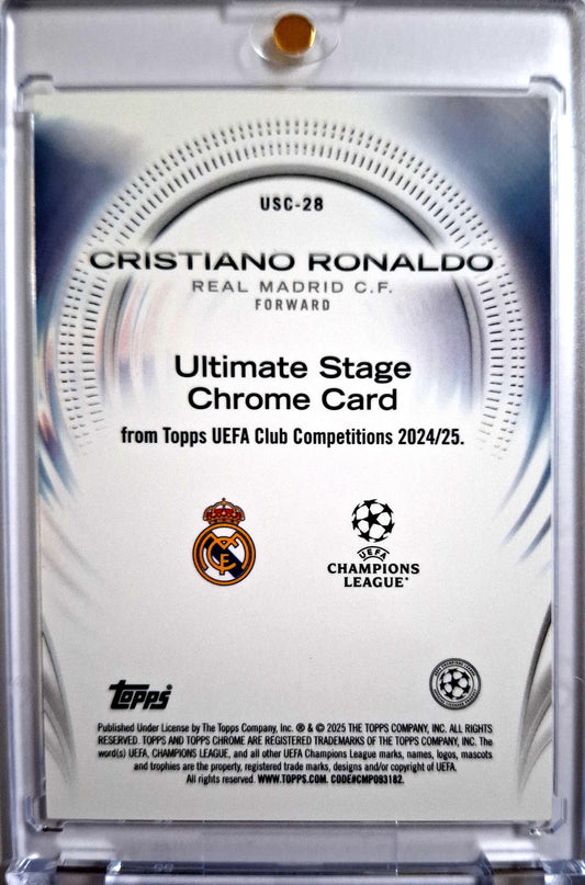 2024-25 Topps Chrome UCC Ultimate Stage Cristiano Ronaldo Real Madrid SP