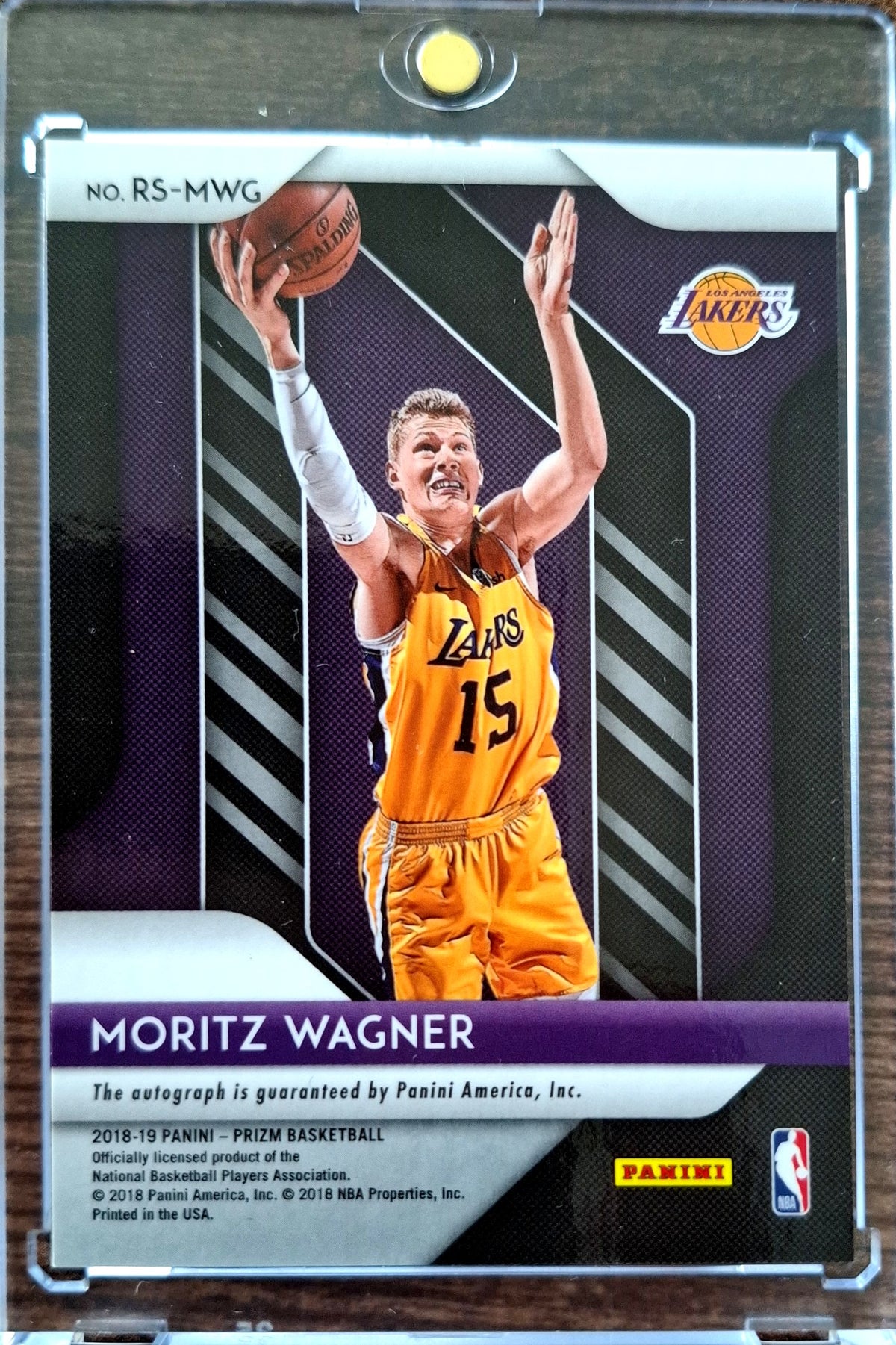 2018-19 Panini Prizm Rookie Signatures Moritz Wagner RC Auto Los Angeles Lakers