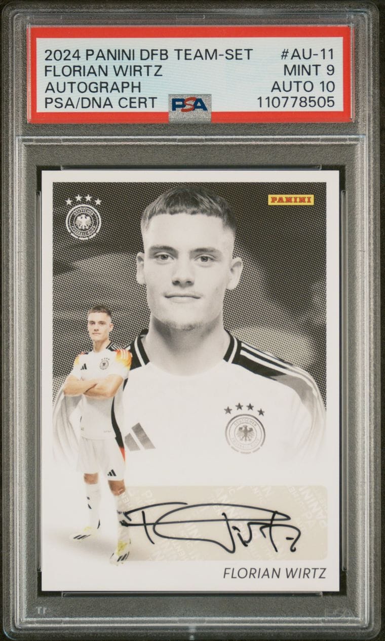 2024 Panini DFB Team-Set Auto Florian Wirtz /36 PSA9 /Auto 10