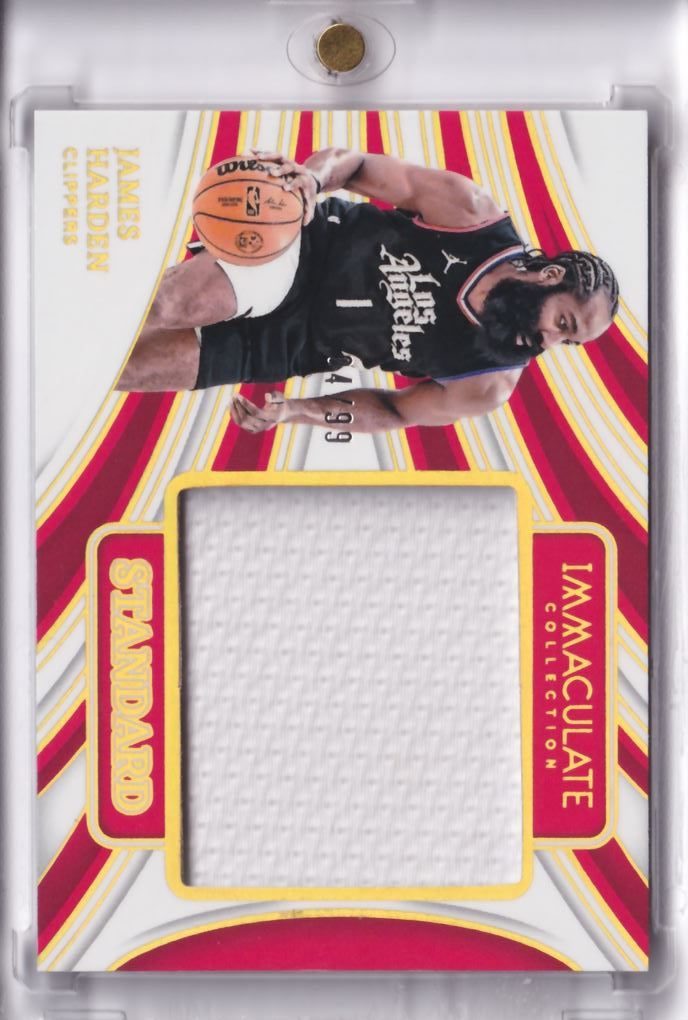 2023-24 Panini Immaculate Standard Game-Worn Jersey James Harden /99