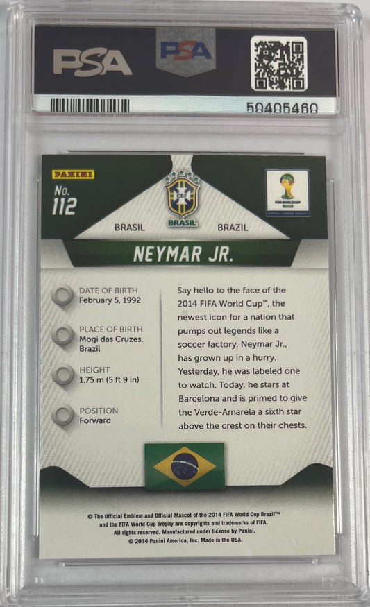 2014 Panini Prizm World Cup Neymar Jr. PSA 10 Brasil