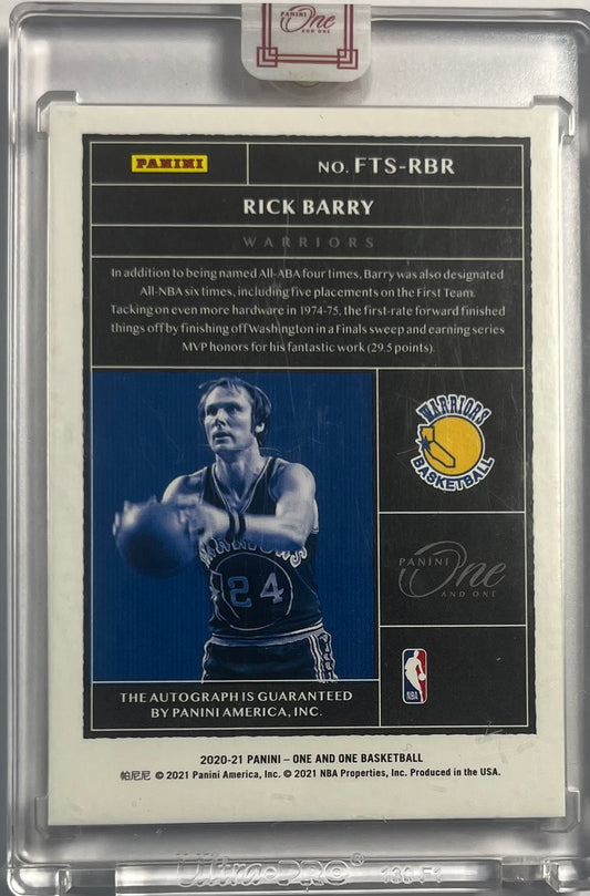 2020-21 Panini One and One On Card Auto Rick Barrry 83/99 Golden State Warriors