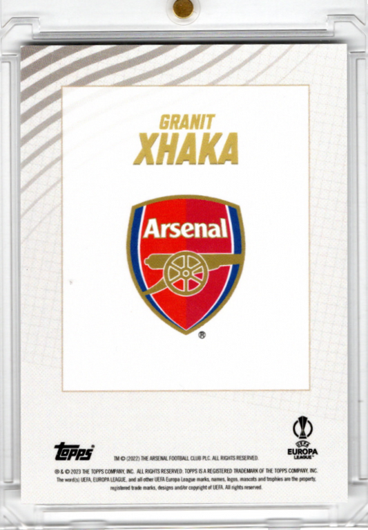 2023 Topps Gold Europa League Granit Xhaka 96/99 FC Arsenal