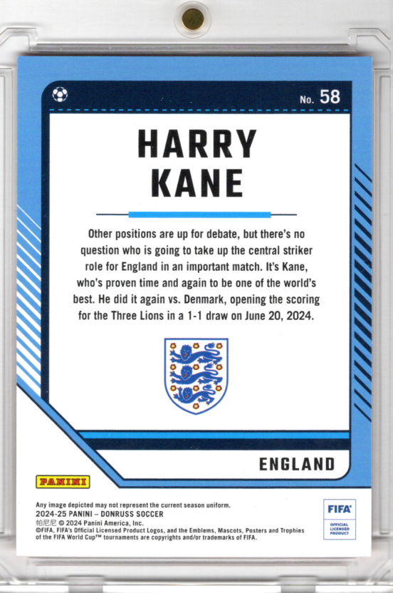 2024-25 Panini Donruss Soccer Red Harry Kane 39/99 England