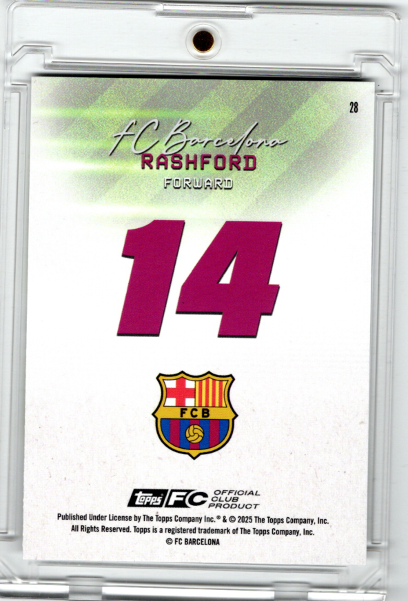 2025-26 Topps FC Barcelona Team Set Marcus Rashford Pitch Pursuits
