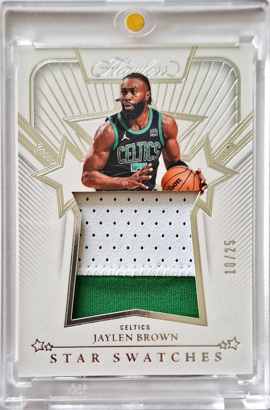 2023-24 NBA Panini Flawless Star Swatches Patch Jaylen Brown /25