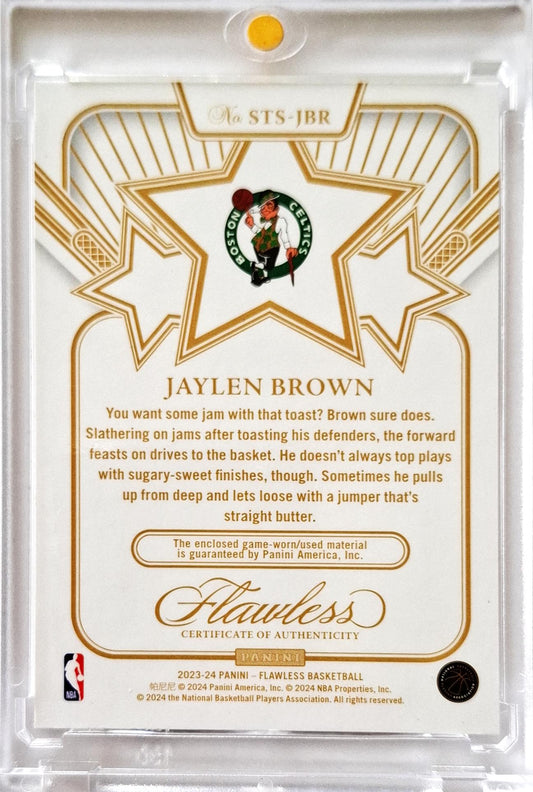 2023-24 NBA Panini Flawless Star Swatches Patch Jaylen Brown /25