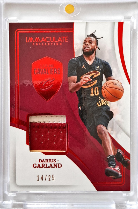 2023-24 NBA Panini Immaculate Materials Patch Game Worn Darius Garland 14/25