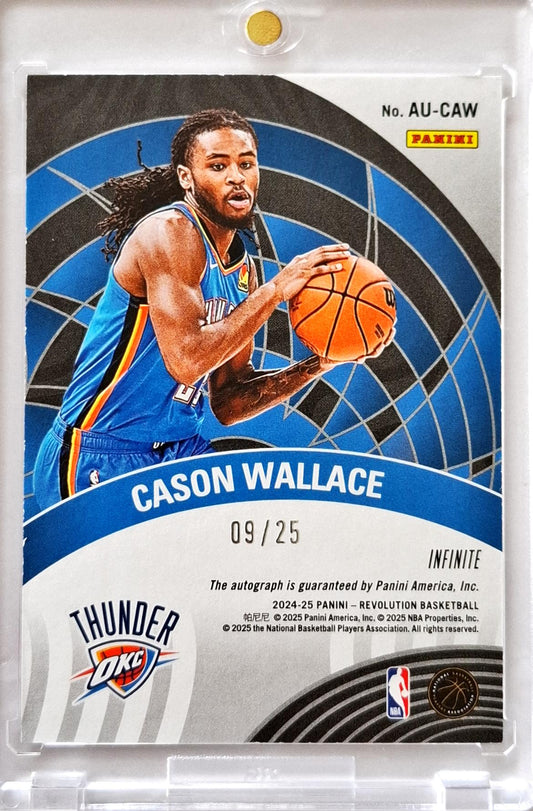 2024-25 NBA Panini Revolution Autographs Infinite Auto Cason Wallace /25