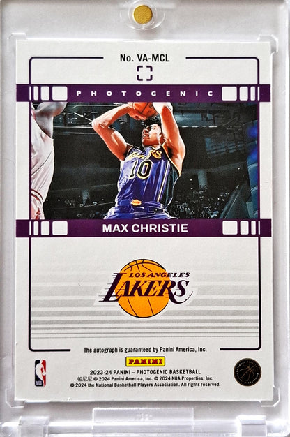 2023-24 NBA Panini Photgenic Veteran Autograph Cracked Ice Auto Max Christie /75