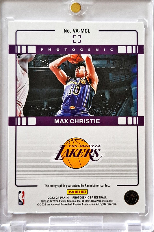 2023-24 NBA Panini Photgenic Veteran Autograph Cracked Ice Auto Max Christie /75