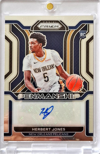 2021-22 NBA Panini Prizm Penmanship Auto Herbert Jones RC Rookie