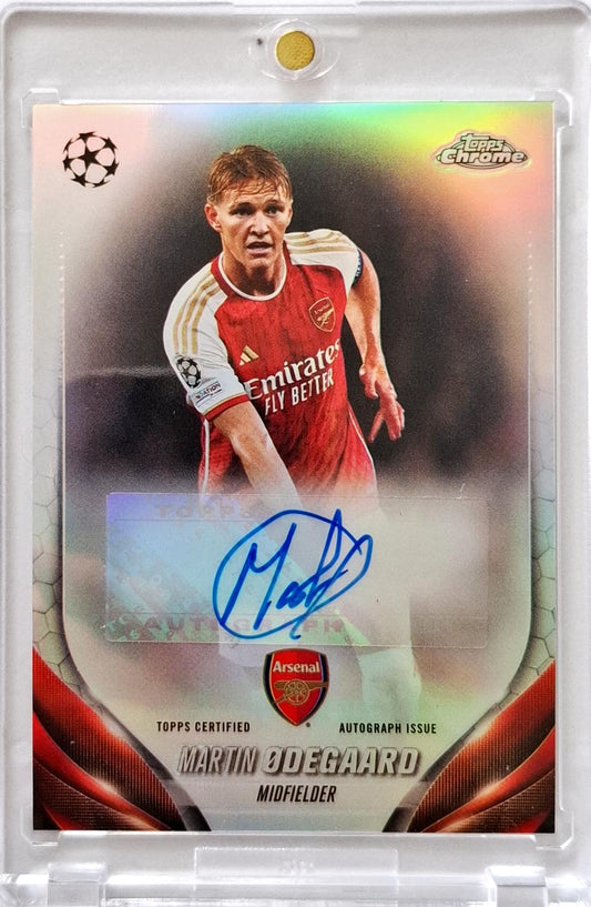 2023-24 Topps Chrome UCC Martin Odegaard Auto
