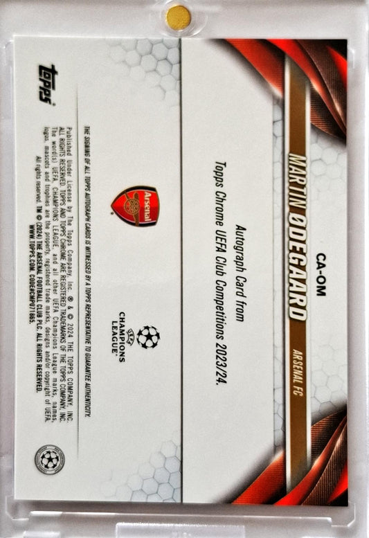2023-24 Topps Chrome UCC Martin Odegaard Autograph Auto /299 Arsenal FC