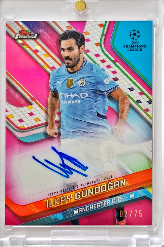 2024-25 Topps Finest UCC Auto Ilkay Gündogan /75