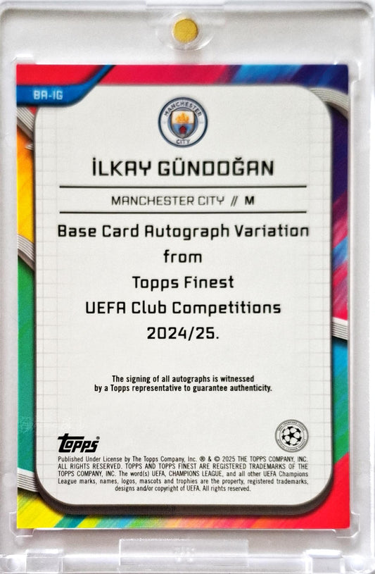 2024-25 Topps Finest UCC Autograph Auto Ilkay Gündogan /75