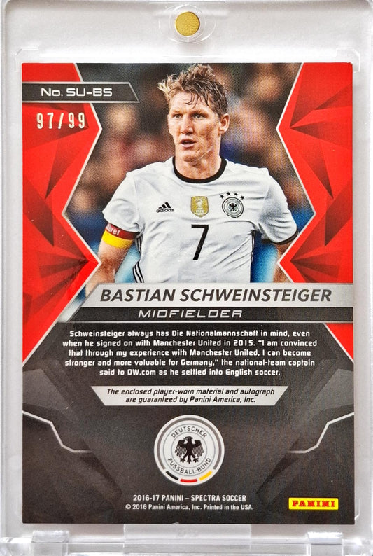 2016-17 Panini Spectra Superstar Jersey Autograph Auto Bastian Schweinsteiger /99