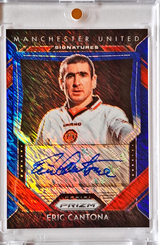 2020-21 Panini Prizm Premier League Sigantures Eric Cantona