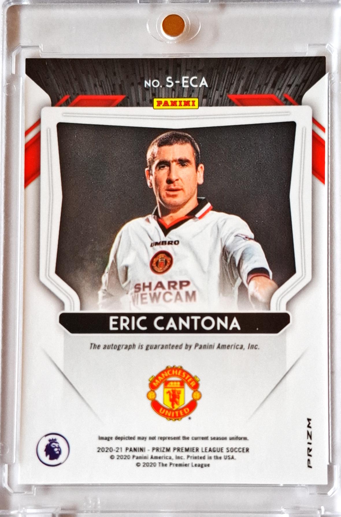 2020-21 Panini Prizm Premier League Sigantures Eric Cantona