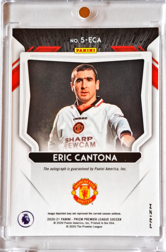 2020-21 Panini Prizm Premier League Sigantures Eric Cantona
