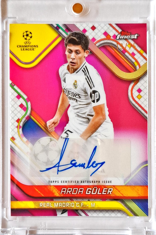 2024-25 Topps Finest UCC Auto Pink Arda Güler /75