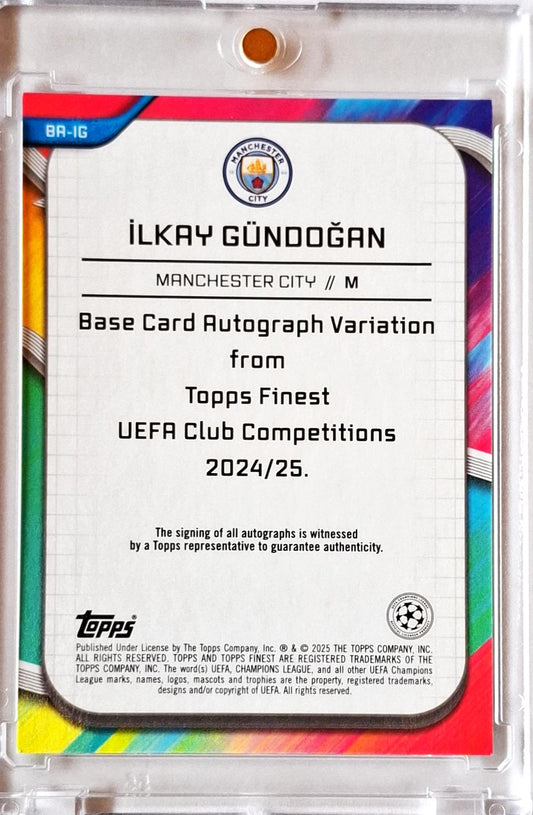 2024-25 Topps Finest UCC Autograph Auto Ilkay Gündogan /99