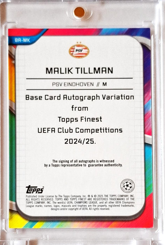 2024-25 Topps Finest UCC Autograph Auto Malik Tillman /125