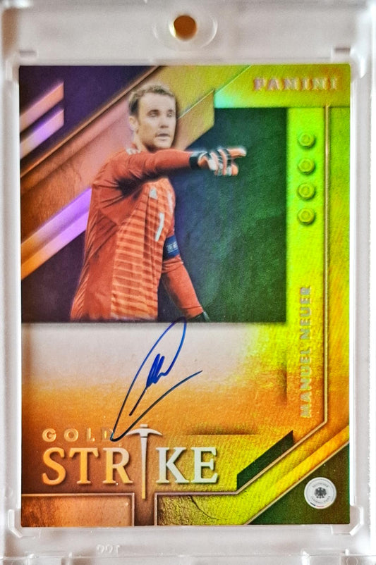 2019 Panini Gold Strike on Card Auto Autograph Manuel Neuer