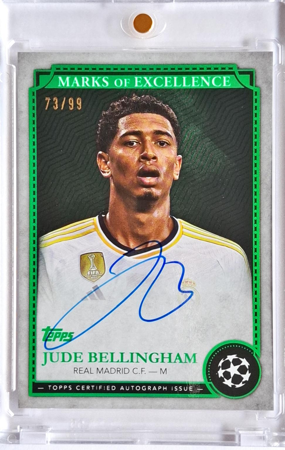 2023-24 Topps Chrome Marks of Excellence Auto Jude Bellingham /99