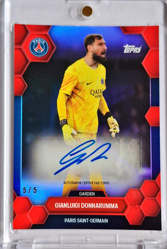 2024-25 Topps Paris Saint Germain Set Auto Gianluigi Donnarumma 5/5