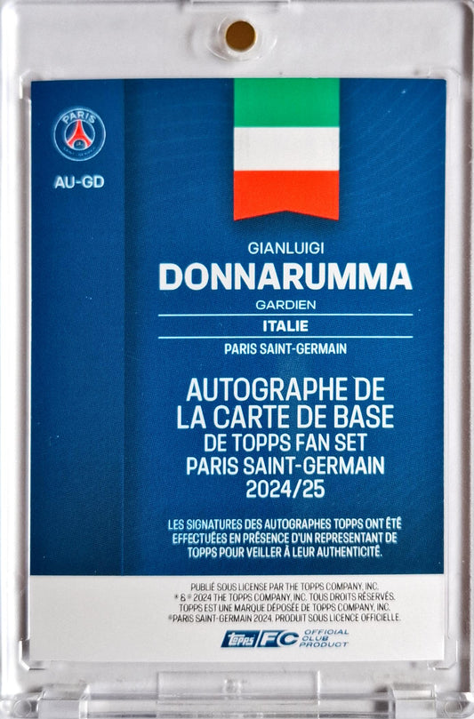 2024-25 Topps Paris Saint Germain Set Autograph Auto Gianluigi Donnarumma /5