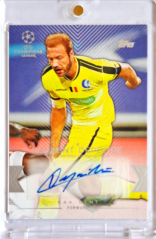 2016 Topps Showcase UCL Autograph Auto Laurent Depoitre