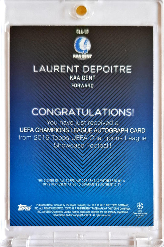 2016 Topps Showcase UCL Autograph Auto Laurent Depoitre