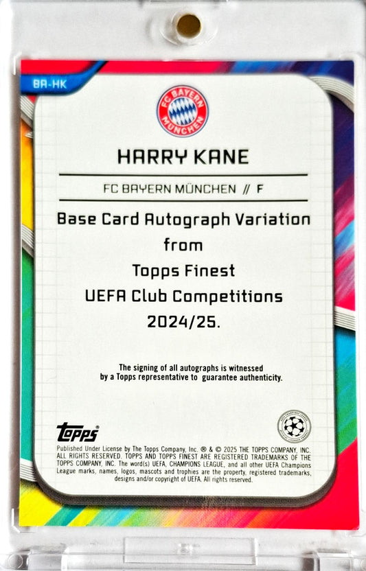 2024-25 Topps Finest UCC Autograph Auto Gold Harry Kane /50