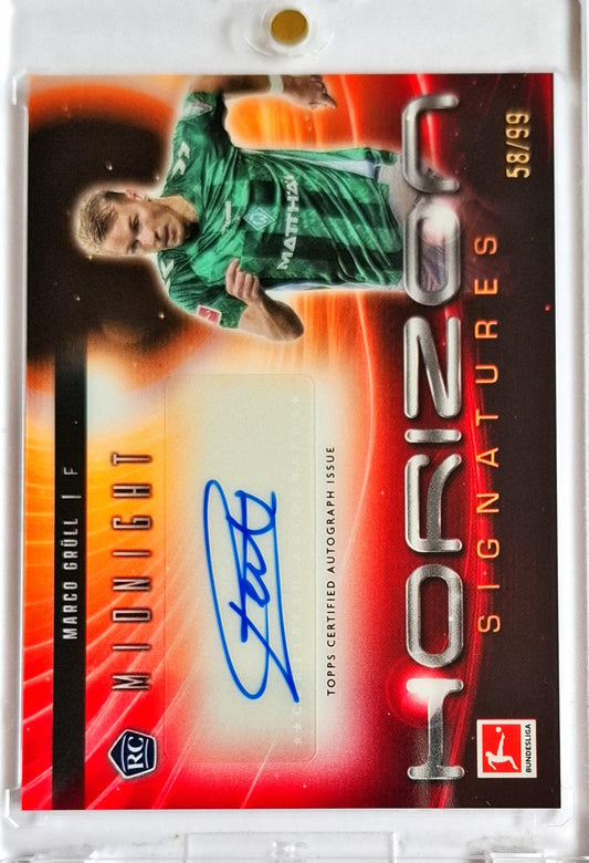 2024-25 Topps Midnight Bundesliga RC Rookie Auto Marco Grüll /99