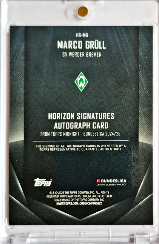 2024-25 Topps Midnight Bundesliga RC Rookie Auto Marco Grüll /99