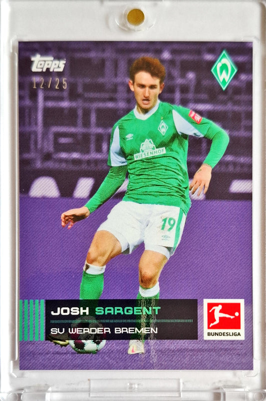 2021 Topps Now Bundesliga Josh Sargent /25 Werder Bremen