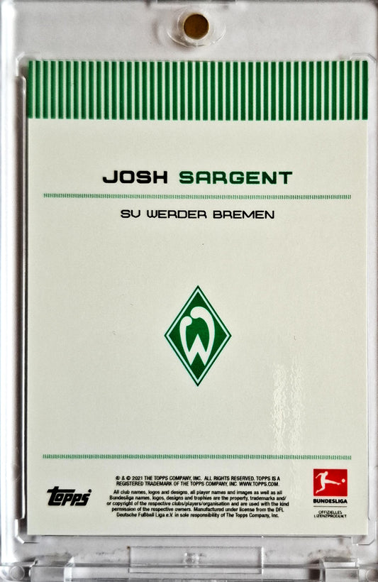 2021 Topps Now Bundesliga Josh Sargent /25 Werder Bremen