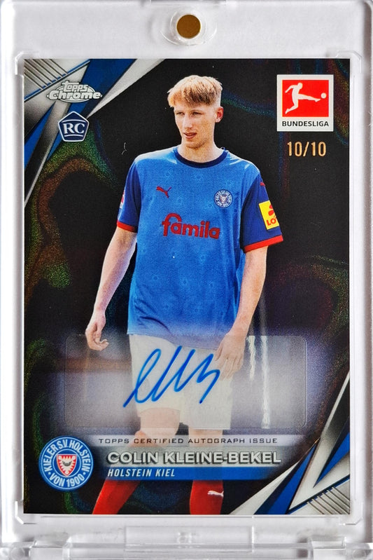 2024-25 Topps Chrome Bundesliga Black Auto Colin Kleine-Bekel RC /10