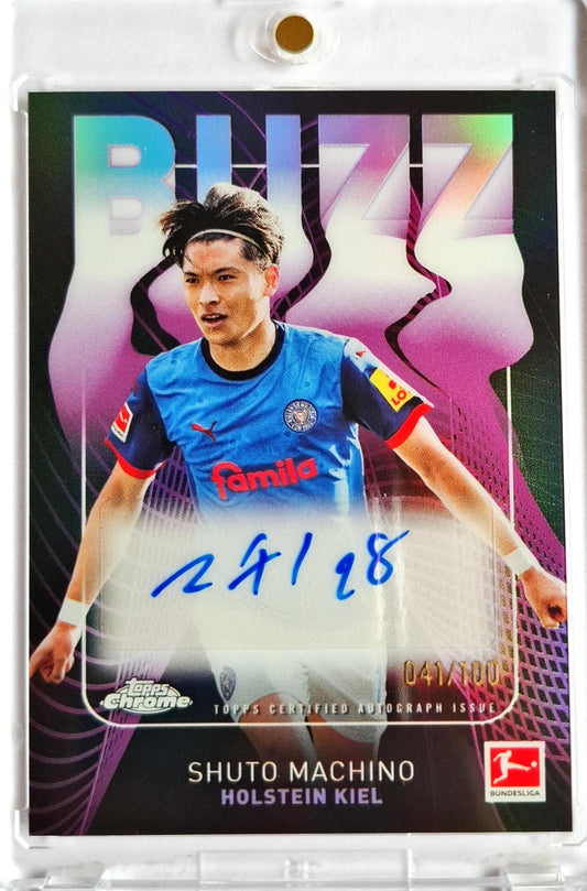 2024-25 Topps Chrome Bundesliga Buzz Auto Shuto Machino /100