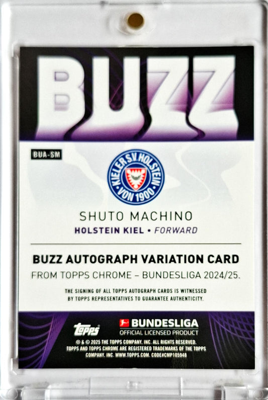 2024-25 Topps Chrome Bundesliga Buzz Auto Shuto Machino /100