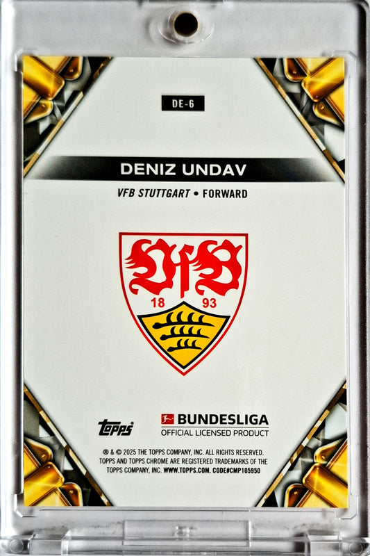 2024-25 Topps Chrome Bundesliga Diamond SSP Case Hit Deniz Undav