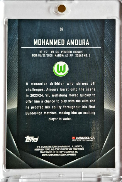 2024-25 Topps Midnight Bundesliga Mohammed Amoura /12 RC Rookie SP