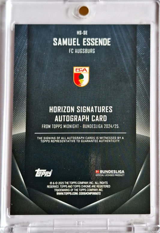 2024-25 Topps Midnight Bundesliga Auto Samuel Essende /99 FC Augsburg